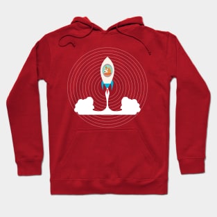 THIS DOG FLIES ROCKET Hoodie